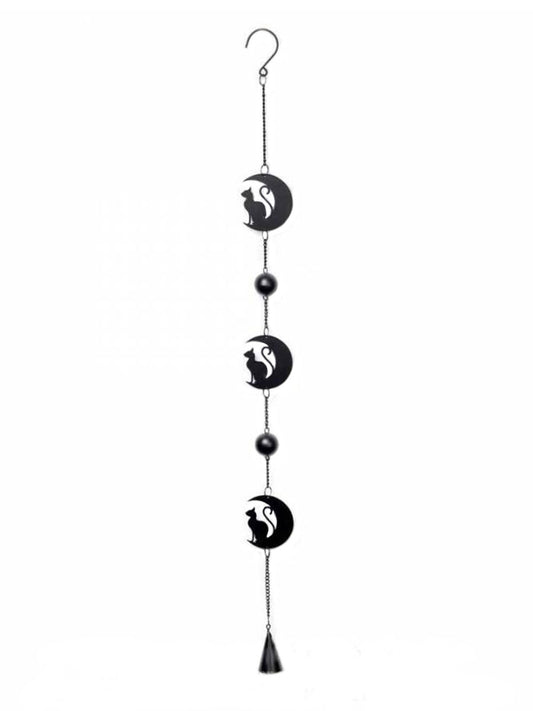 Alchemy Black Cat & Moon Hanging Decoration