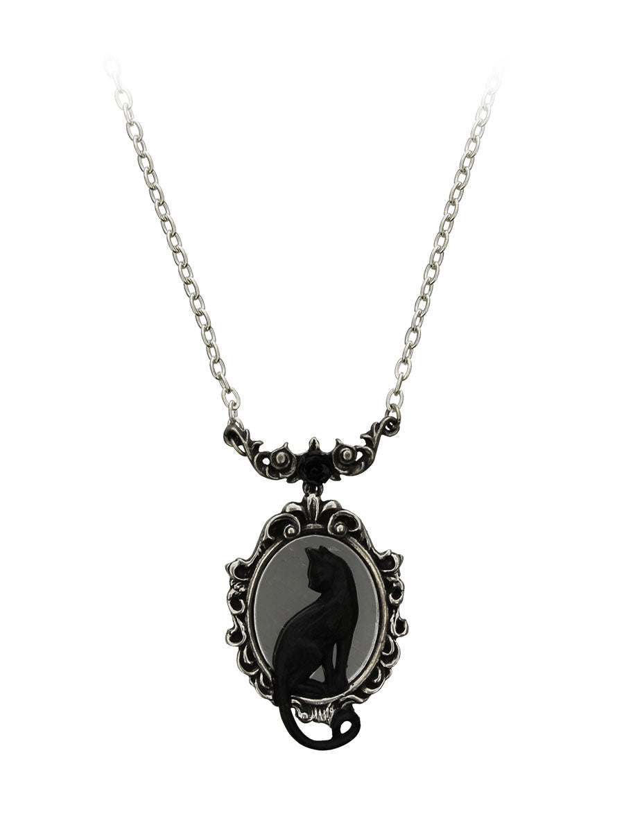 Collier Alchemy Gothic Feline Felicity - Argent étain Style Collier Alchemy Gothic Feline Felicity - Argent étain Style