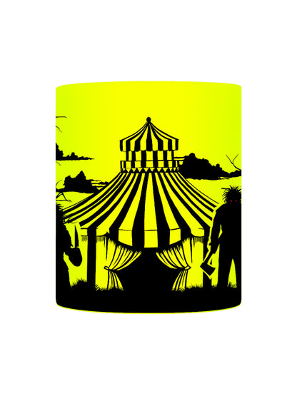 Horror Circus Yellow Neon Mug