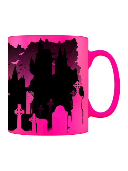 Cathedral Of Death Pink Neon Mug