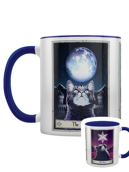 Deadly Tarot Felis - The Moon, The Sun & The Star Blue Inner 2-Tone Mug