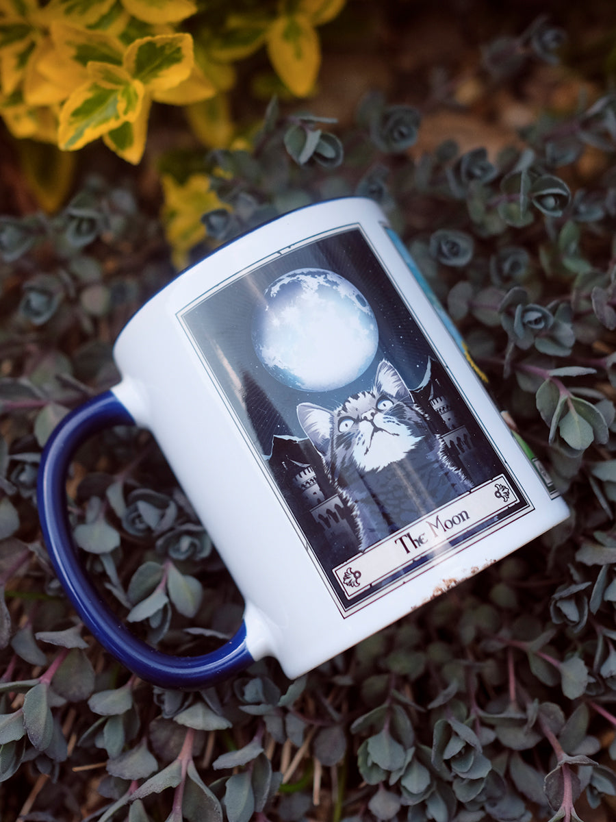 Deadly Tarot Felis - The Moon, The Sun & The Star Blue Inner 2-Tone Mug