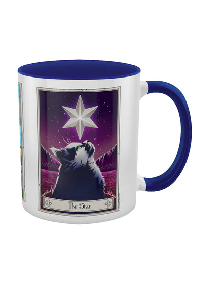 Deadly Tarot Felis - The Moon, The Sun & The Star Blue Inner 2-Tone Mug
