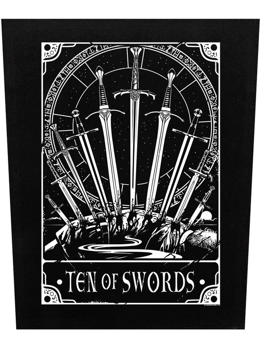 Deadly Tarot - Ten Of Swords Back Patch
