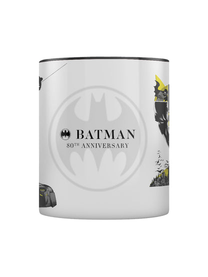 Batman 80th Anniversary Black Coloured Inner Mug