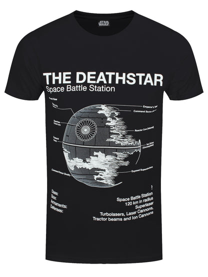 Star Wars Death Star Sketch Men's Black T-Shirt
