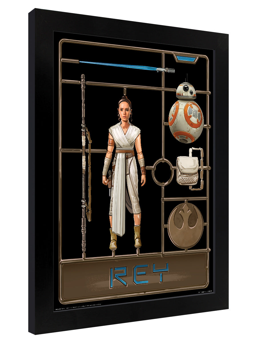 Star Wars: The Rise of Skywalker Rey Model Framed Print