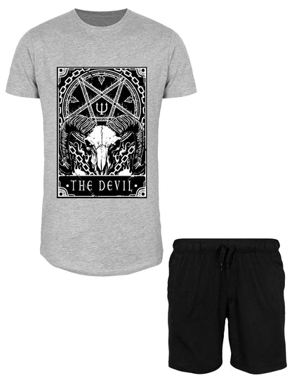 Deadly Tarot - The Devil Men's Short Pyjama Set