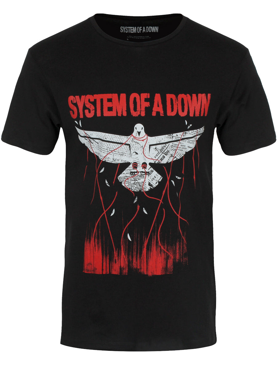 System Of A Down Dove Overcome Men's Black T-Shirt