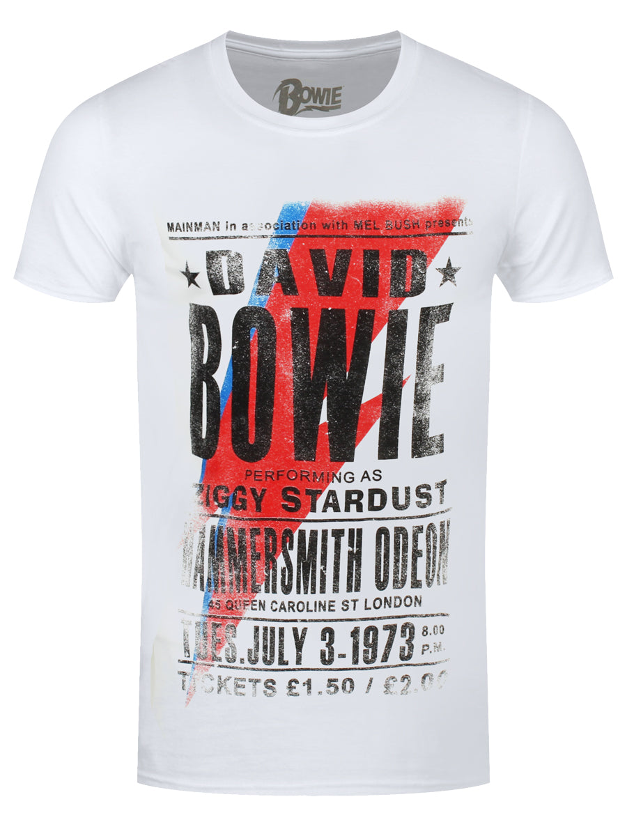 David Bowie Hammersmith Odeon Men's White T-Shirt