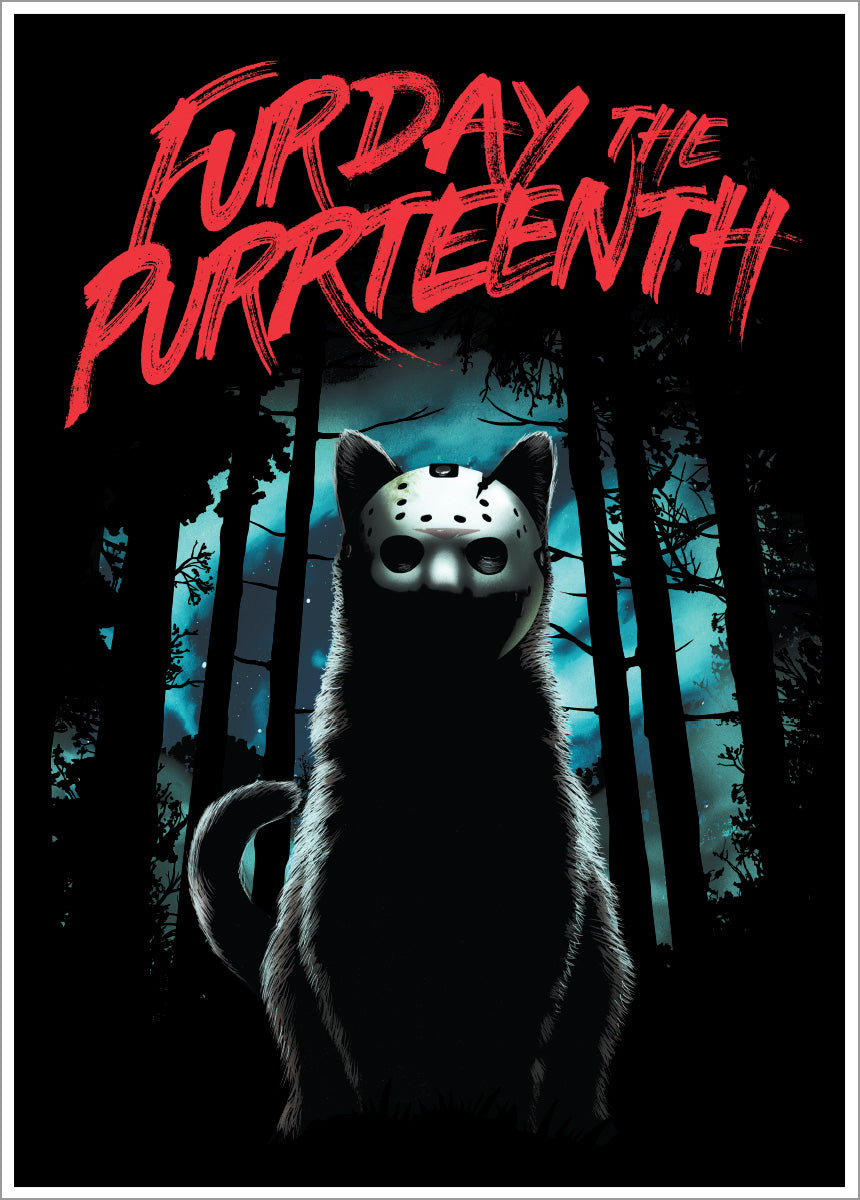 Horror Cats Furday The Purrteenth Mini Poster