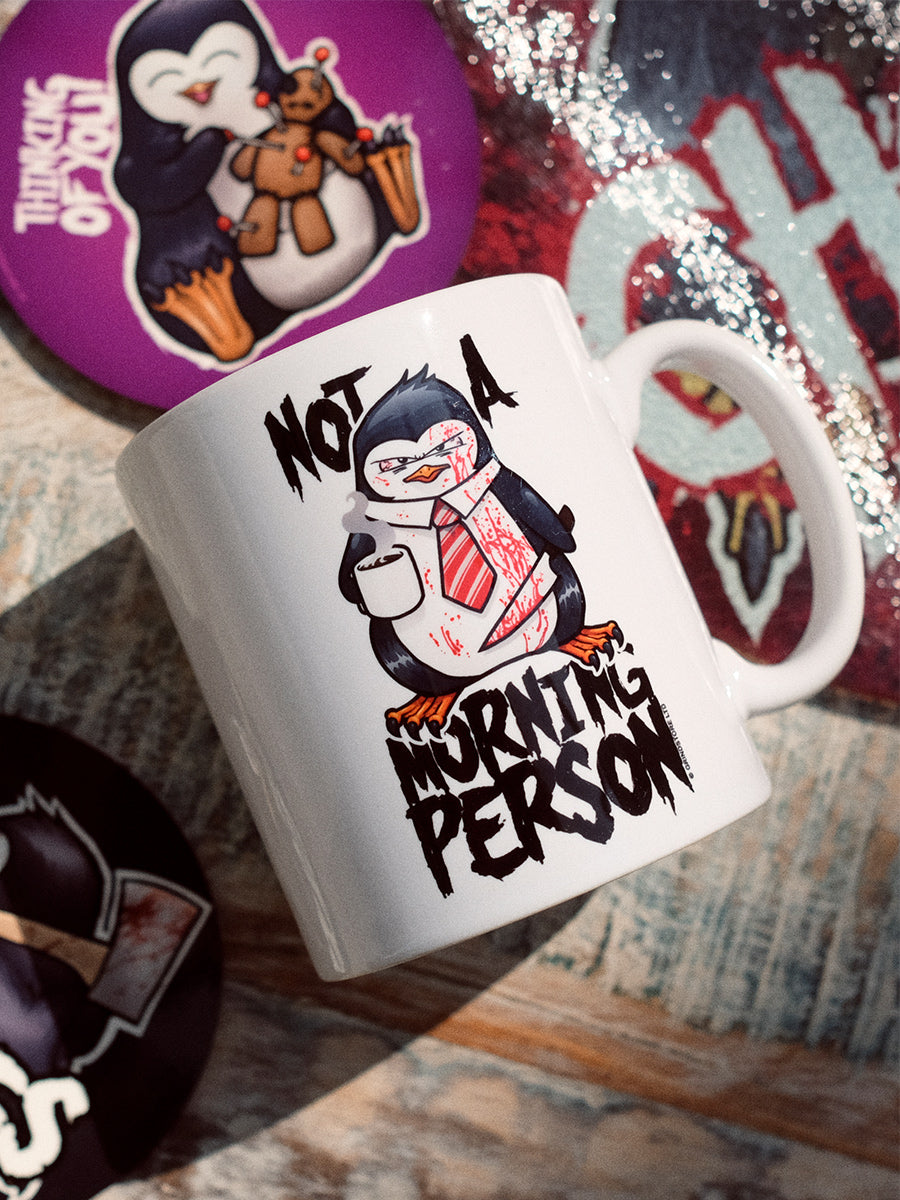 Psycho Penguin Not A Morning Person Mug