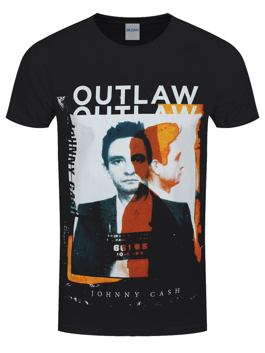 Johnny Cash Outlaw Men's Black T-Shirt