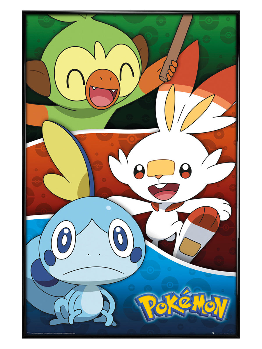 Pokemon Galar Starters Maxi Poster