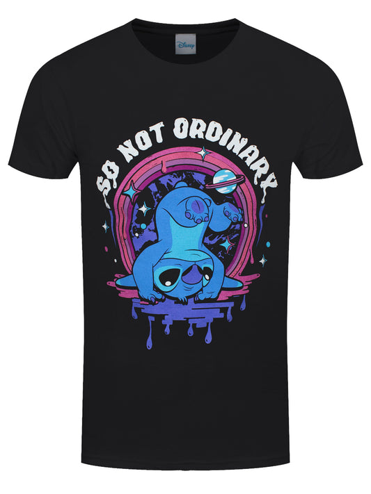 Lilo & Stitch Not Ordinary Men's Black T-Shirt