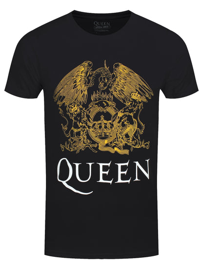 Queen Crest Men's Black T-Shirt