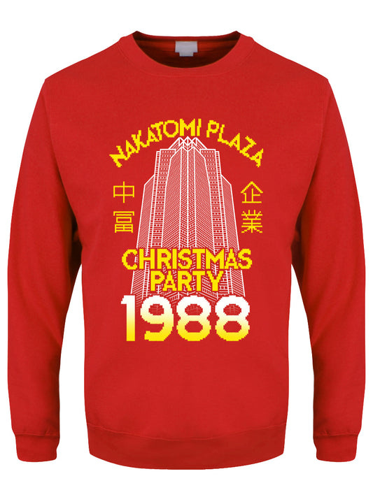 Nakatomi Plaza Men's Red Christmas Jumper