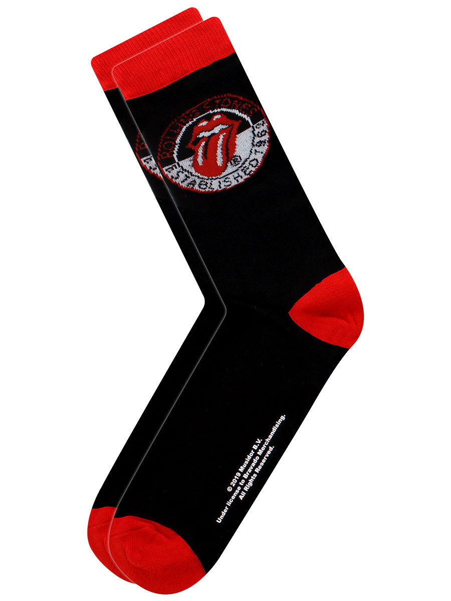 Rolling Stones Established Men's Black Socks