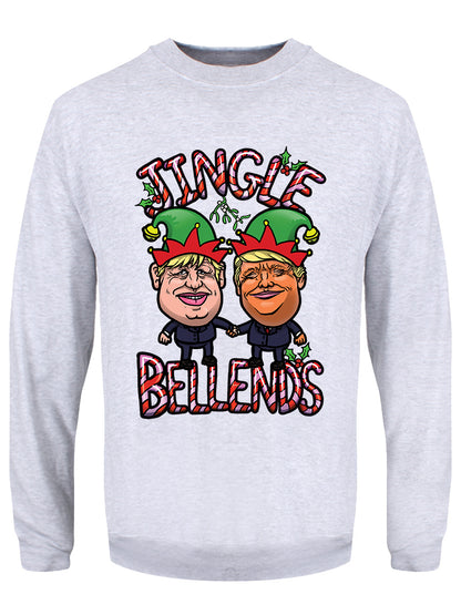 Jingle Bellends Men's Grey Political Christmas Jumper