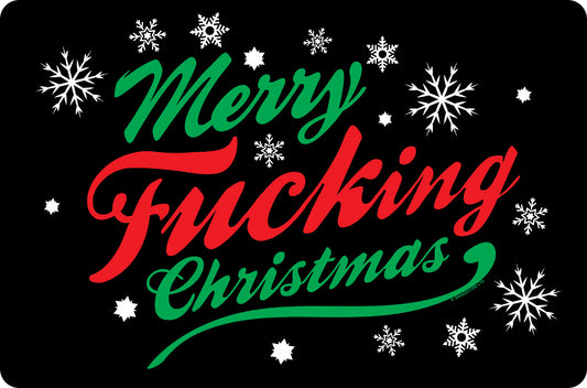 Merry Fucking Christmas Greet Tin Card