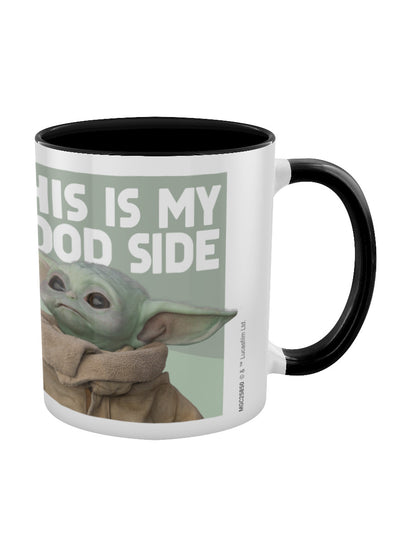 Star Wars: The Mandalorian (Good Side) Black Coloured Inner Mug