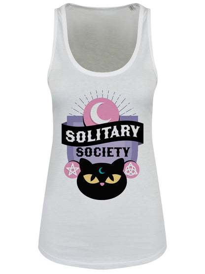 Solitary Society Ladies White Floaty Tank
