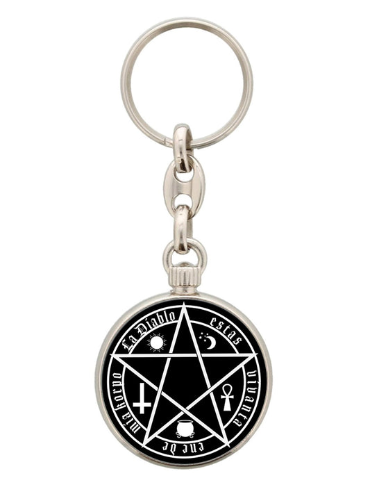 The Devil Is Living In My Flesh Keyring