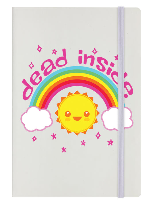 Dead Inside Cream A5 Hard Cover Notebook
