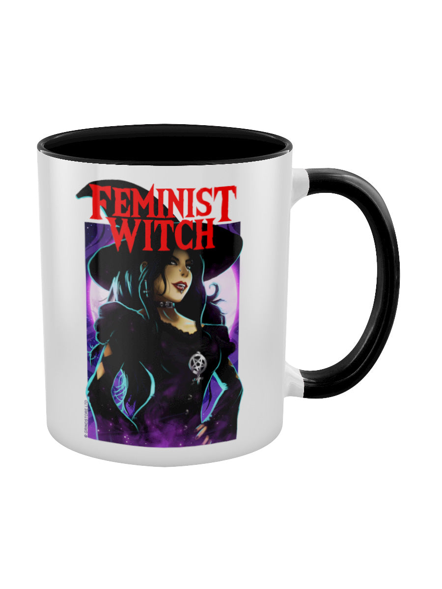 Feminist Witch Black Inner 2-Tone Mug
