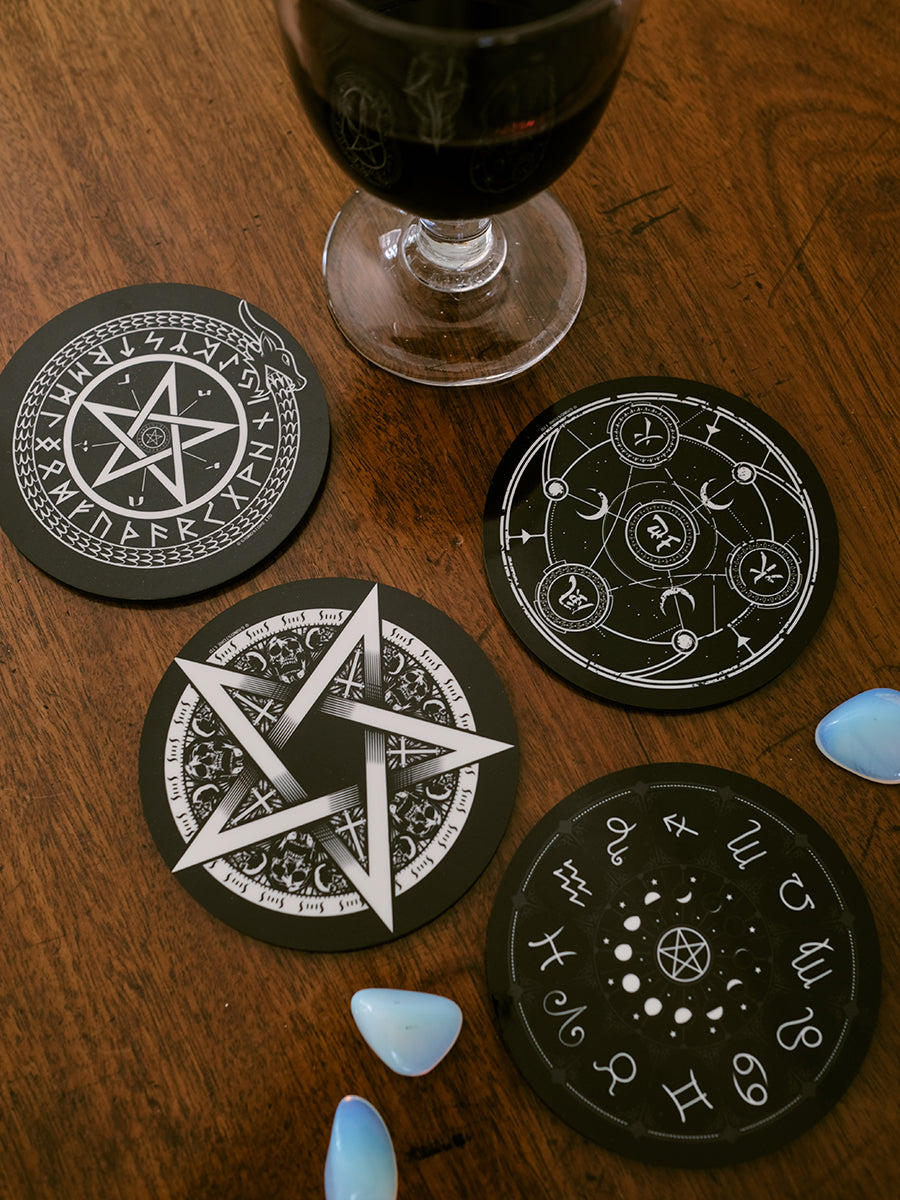 Pentagram 4 Piece Coaster Set