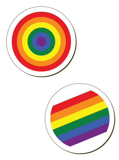 Rainbow Pride 4 Piece Coaster Set