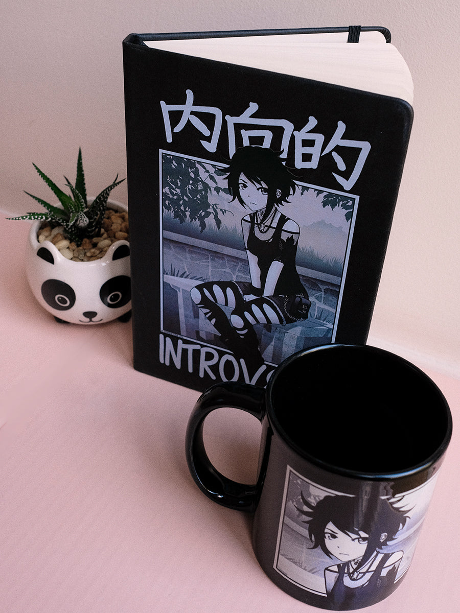 Tokyo Spirit Introvert Black A5 Hard Cover Notebook