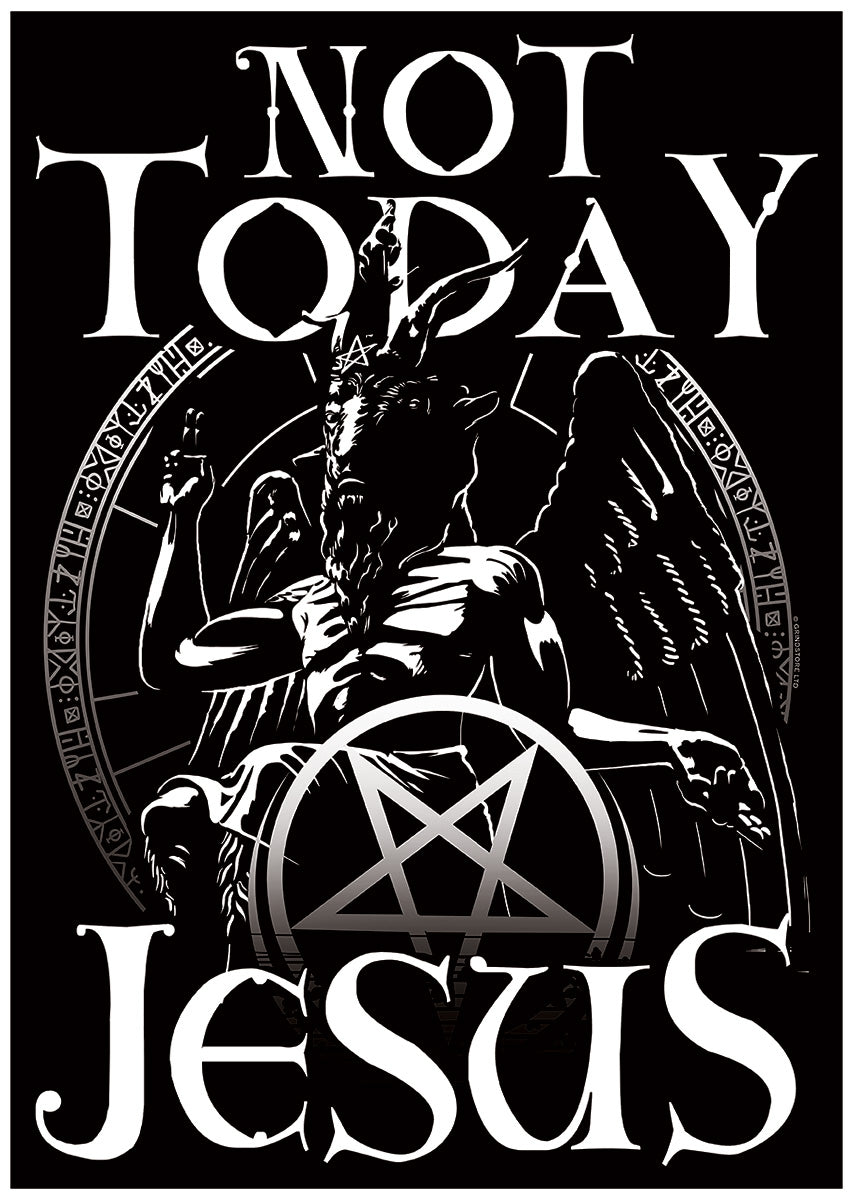 Not Today Jesus Mini Poster