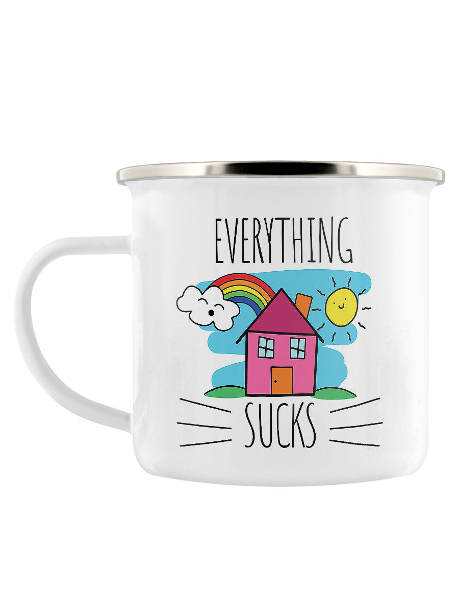 Everything Sucks Enamel Mug