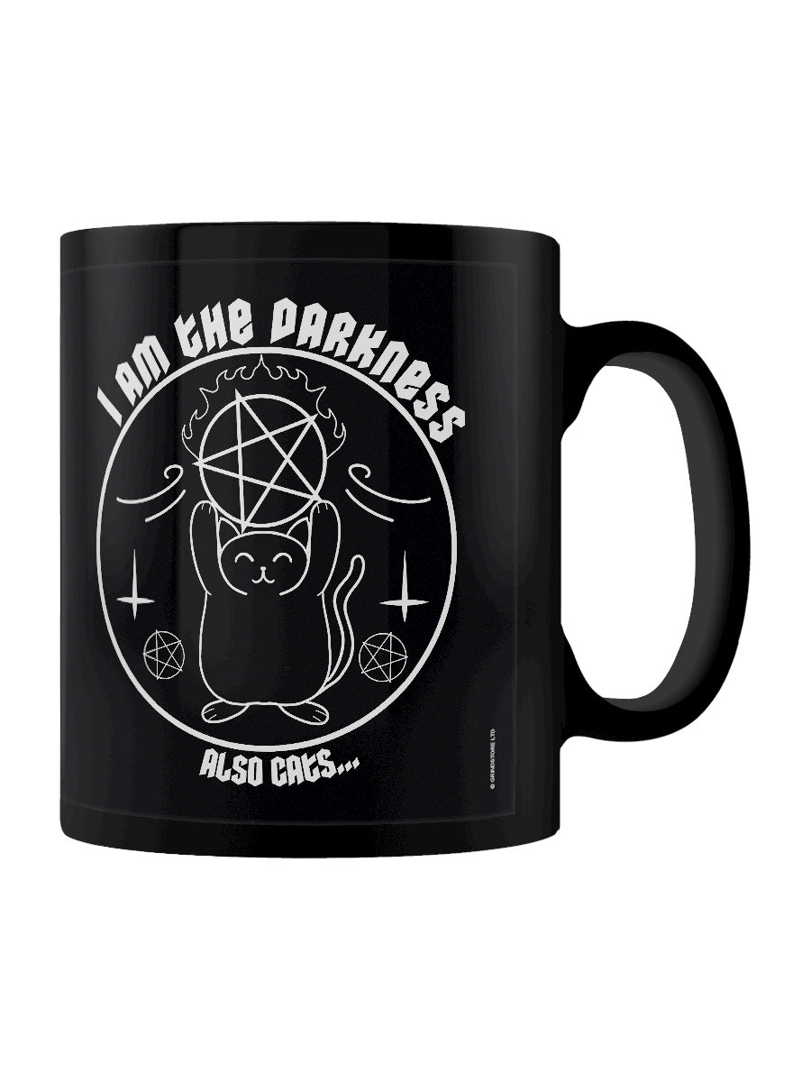 I Am The Darkness Also Cats Black Mug