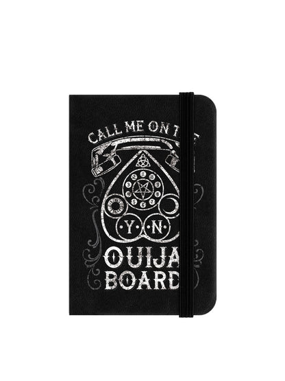 Call Me On The Ouija Board Mini Black Notebook