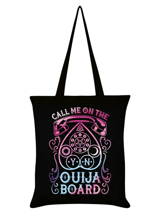 Call Me On The Ouija Board Black Tote Bag