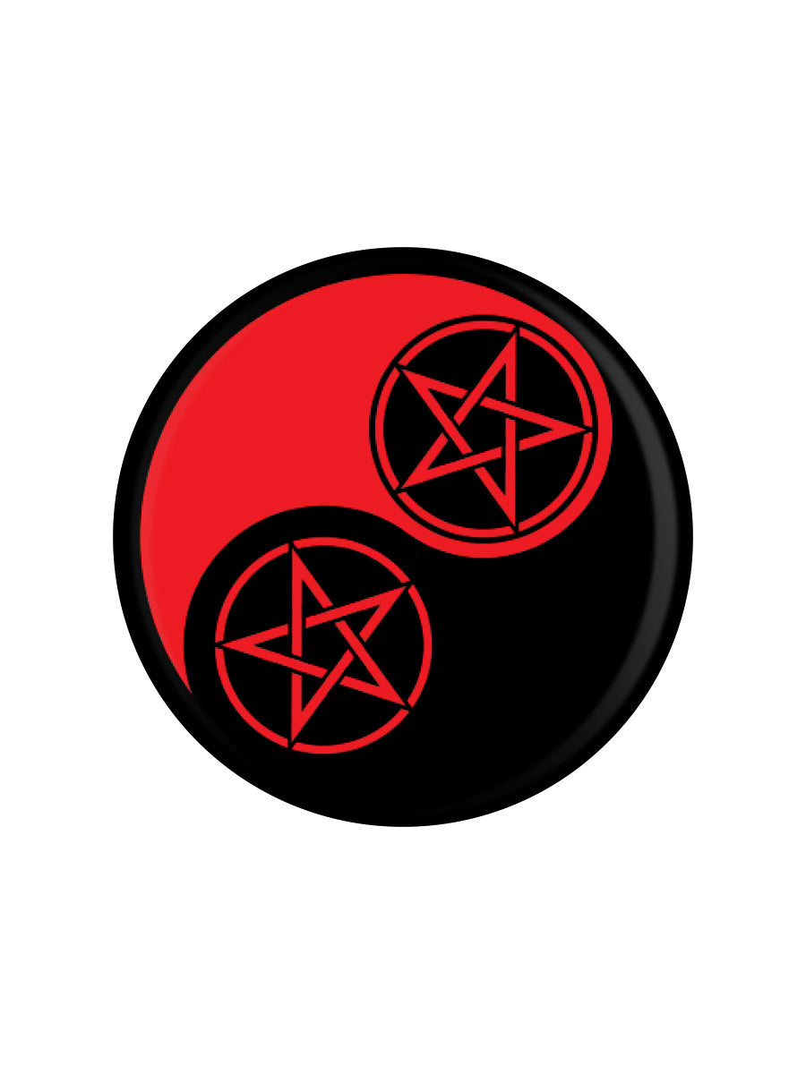 Pentagram Yin Yang Badge