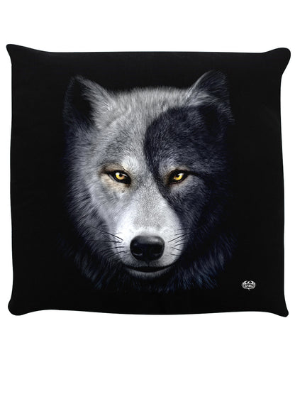 Spiral Wolf Chi II Black Cushion