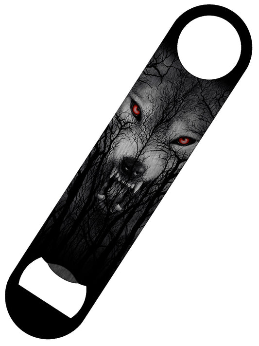 Spiral Forest Wolf Bar Blade Bottle Opener