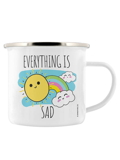 Everything Is Sad Enamel Mug