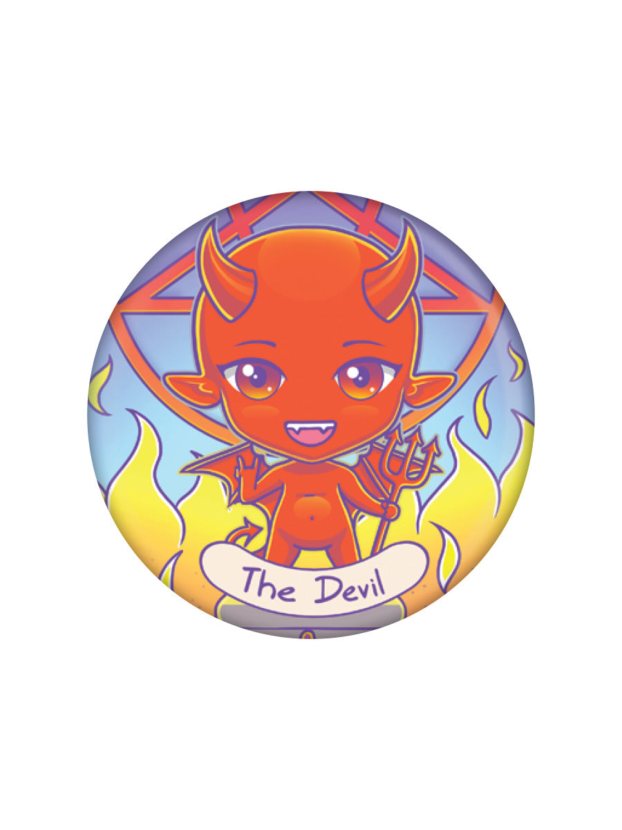 Deadly Tarot Kawaii The Devil Badge