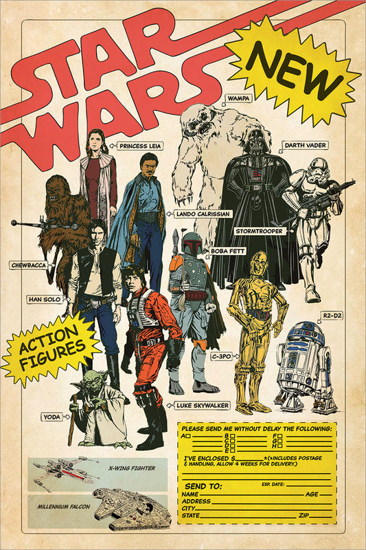 Star Wars Action Figures Maxi Poster