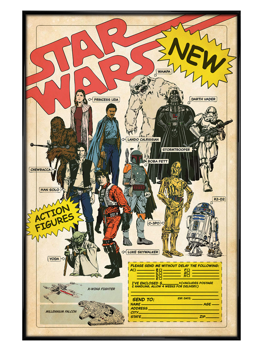 Star Wars Action Figures Maxi Poster