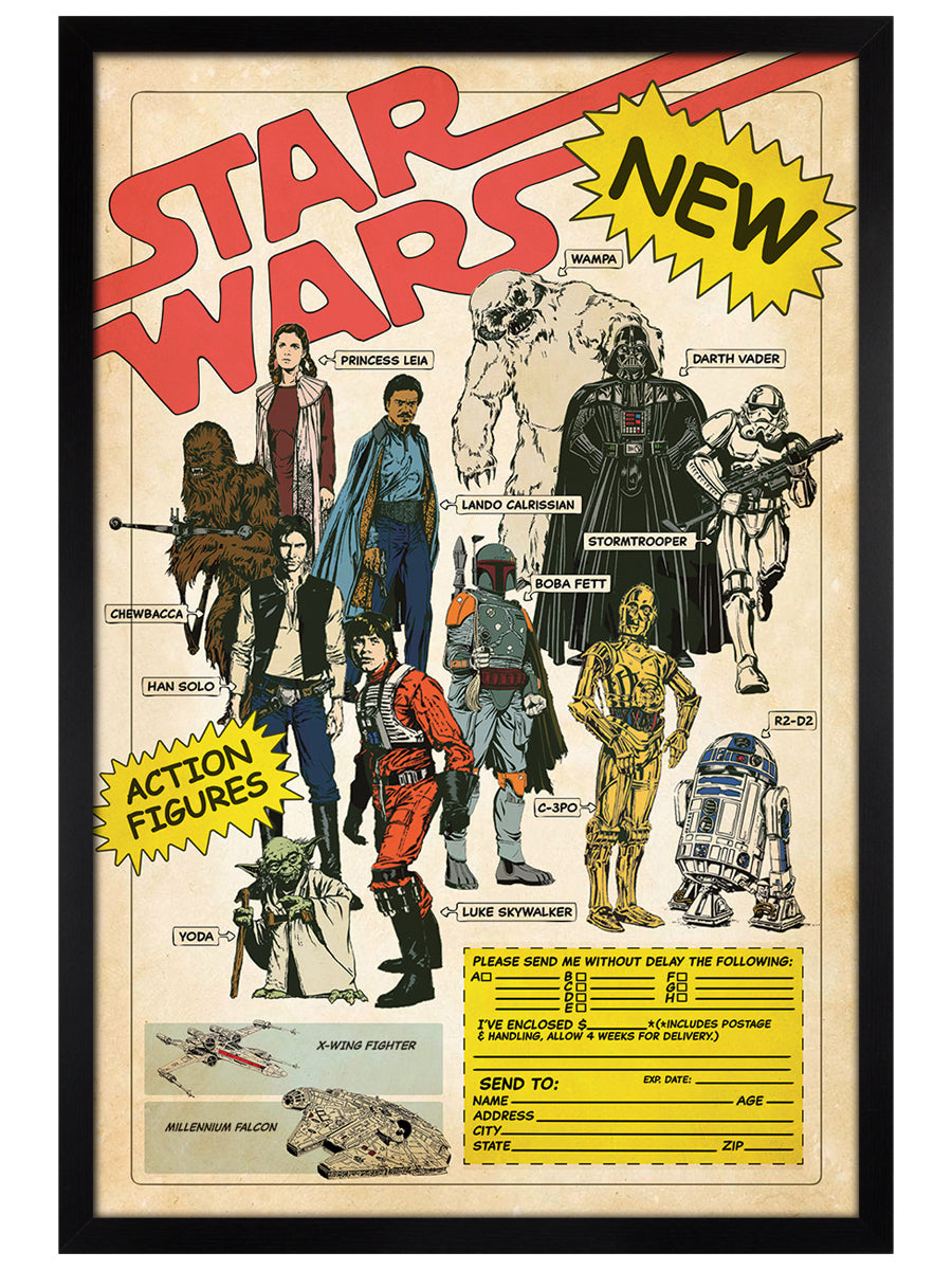 Star Wars Action Figures Maxi Poster