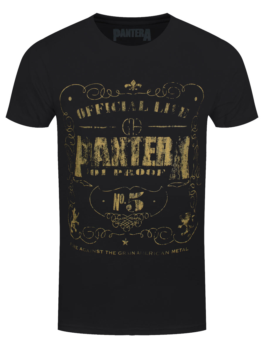 Pantera 101 Proof Men's Black T-Shirt