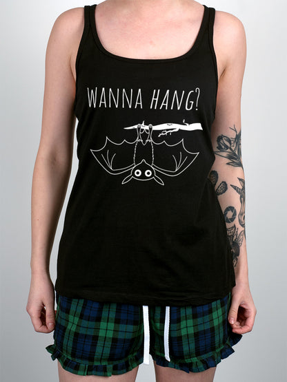 Cute Bat Wanna Hang? Ladies Short Pyjama Set