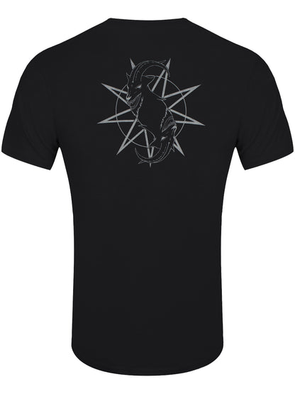 Slipknot Goat Star Logo Back Print Men's Black T-Shirt