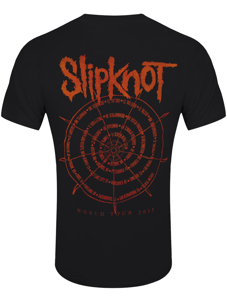 Slipknot The Wheel Back Print Men's Black T-Shirt