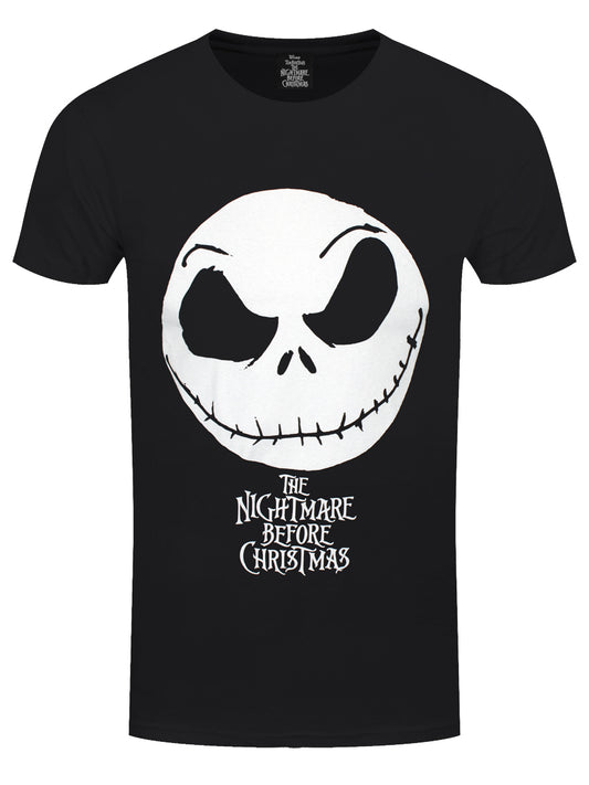 Nightmare Before Christmas Jack Face & Logo Men's T-Shirt